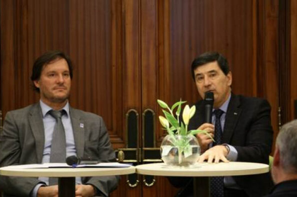 Javier Ibáñez junto a Gerardo Díaz Beltrán en la apertura oficial del evento Javier Ibáñez junto a Gerardo Díaz Beltrán en la apertura oficial del evento